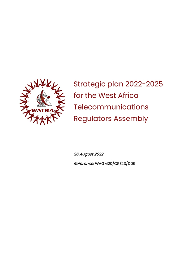 WATRA strategic plan (2022 - 2025)