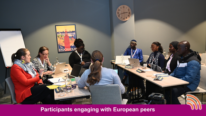 iPRIS participants enagaing with European peers